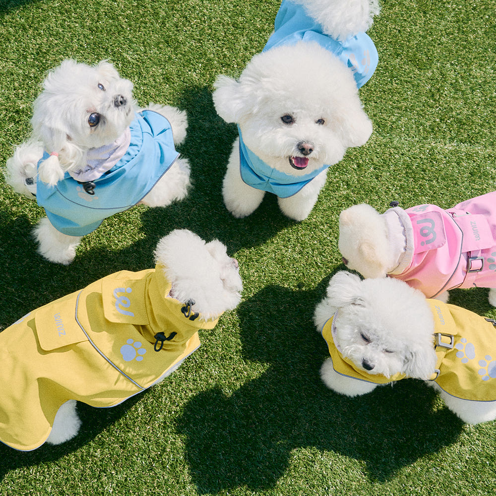 WINIZ レインコート 犬服 犬用 レインコート ペットレインコート 犬用ジャケット 梅雨対策 雨具 雨の日 防水 通気 軽量 散歩 調整可能 着脱簡単 汚れ防止