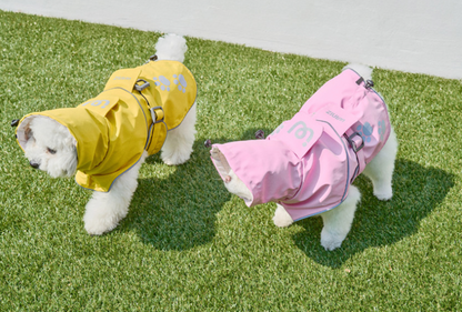 WINIZ レインコート 犬服 犬用 レインコート ペットレインコート 犬用ジャケット 梅雨対策 雨具 雨の日 防水 通気 軽量 散歩 調整可能 着脱簡単 汚れ防止