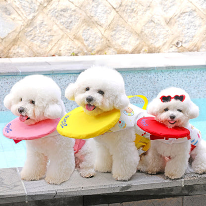 WINIZ ライフジャケット 水泳用 水遊び 浮力が優れる 犬の安全に守る 水泳の練習用品 干しやすい