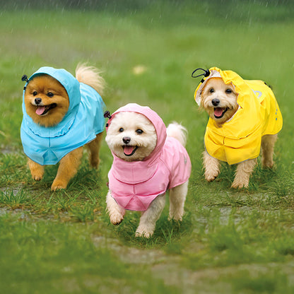 WINIZ レインコート 犬服 犬用 レインコート ペットレインコート 犬用ジャケット 梅雨対策 雨具 雨の日 防水 通気 軽量 散歩 調整可能 着脱簡単 汚れ防止